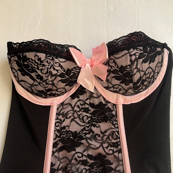 Strapless Corset Lace Underwire Corset Bra – Size Large - Picture 6 of 12